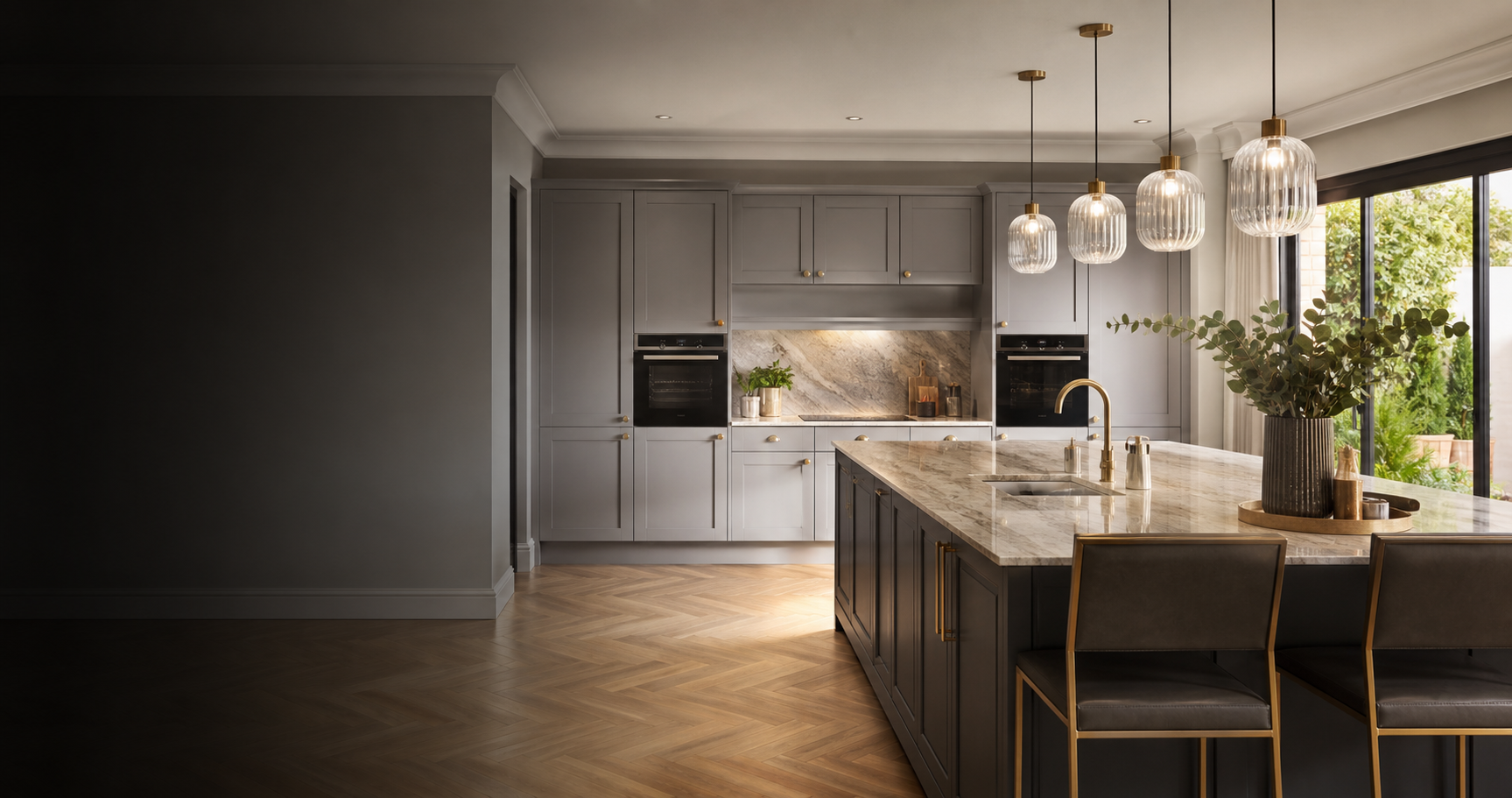 Modern kitchen island